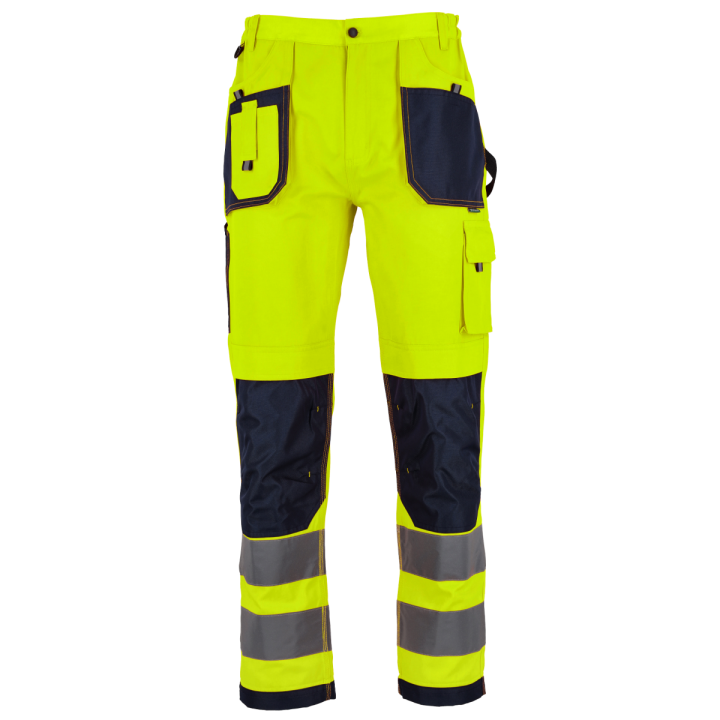 Spodnie robocze BASIC NEON LINE żółte rozmiar "XL" Stalco 51646, S-51646